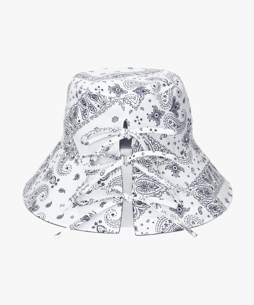 arth(アース)の「arth Bandana Ribbon Bucket / アース(ハット・レディース・ホワイト/ライトブルー/ブラウン・M/57.5cm)」の15枚目の写真