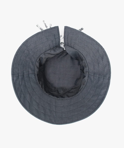 arth(アース)の「arth Bandana Ribbon Bucket / アース(ハット・レディース・ホワイト/ライトブルー/ブラウン・M/57.5cm)」の18枚目の写真