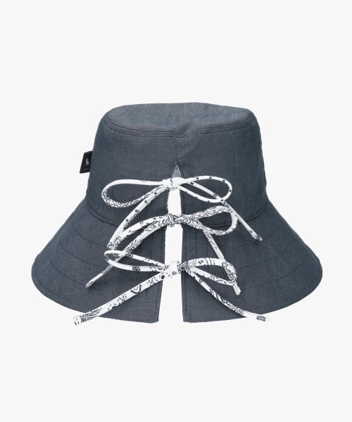 arth(アース)の「arth Bandana Ribbon Bucket / アース(ハット・レディース・ホワイト/ライトブルー/ブラウン・M/57.5cm)」の17枚目の写真