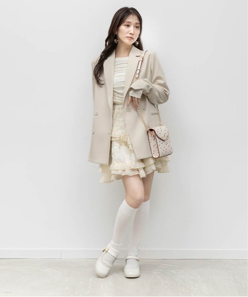 RANDA(ランダ)の「ヒールアップメリージェーンパンプス(パンプス・レディース・ブラック/アイボリー・L/M/S/LL)」の12枚目の写真