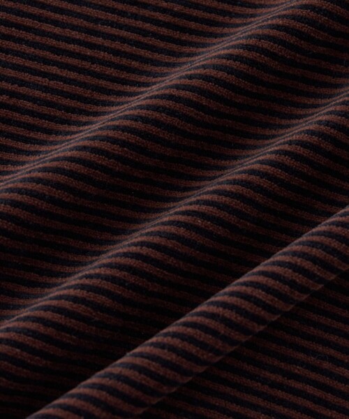 Saturdays NYC（サタデーズ ニューヨークシティ ）の「Velour Stripe Relaxed SS T-Shirt（Tシャツ/カットソー・メンズ・ブルー/ダークブラウン/ベージュ・M/L/S）」の13枚目の写真