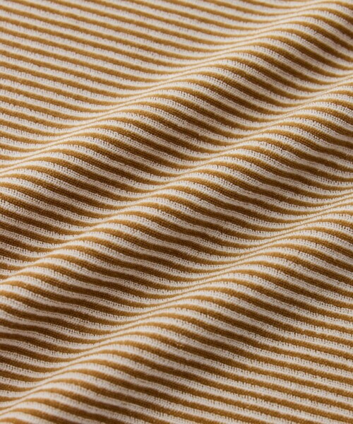 Saturdays NYC（サタデーズ ニューヨークシティ ）の「Velour Stripe Relaxed SS T-Shirt（Tシャツ/カットソー・メンズ・ブルー/ダークブラウン/ベージュ・M/L/S）」の14枚目の写真