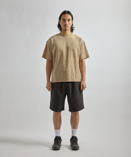 Saturdays NYC（サタデーズ ニューヨークシティ ）の「Velour Stripe Relaxed SS T-Shirt（Tシャツ/カットソー・メンズ・ブルー/ダークブラウン/ベージュ・M/L/S）」の19枚目の写真