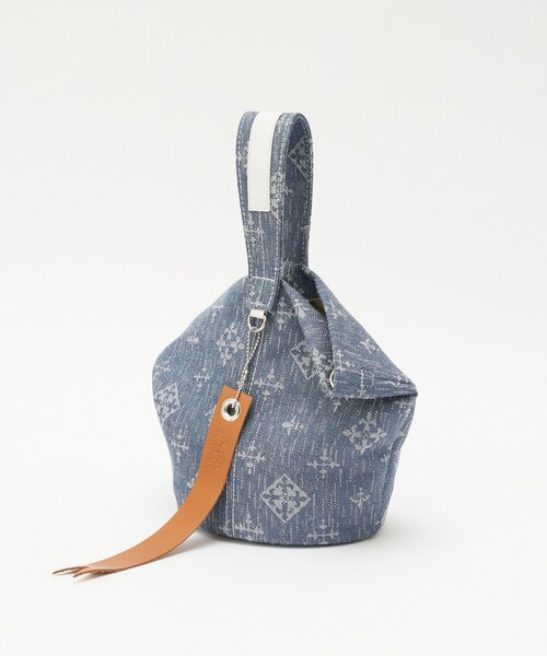 russet（ラシット）の「デニムジャガード2WAYワンショルダーバッグ（トートバッグ・レディース・インディゴブルー・FREE）」の3枚目の写真