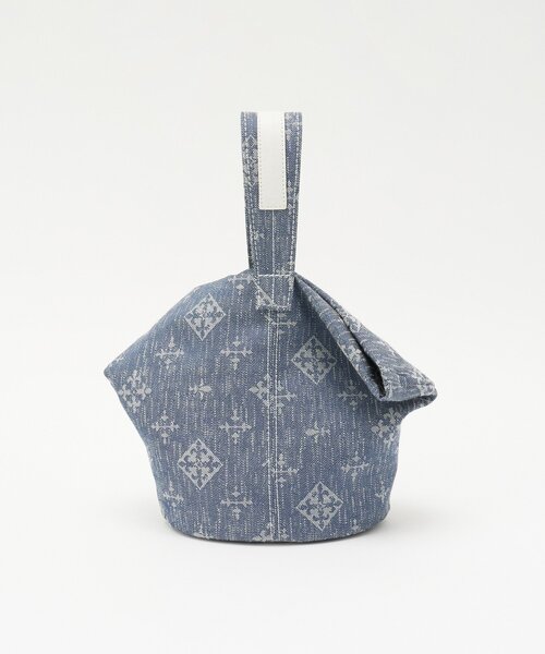russet（ラシット）の「デニムジャガード2WAYワンショルダーバッグ（トートバッグ・レディース・インディゴブルー・FREE）」の4枚目の写真
