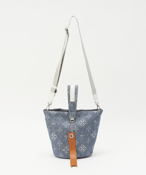 russet（ラシット）の「デニムジャガード2WAYワンショルダーバッグ（トートバッグ・レディース・インディゴブルー・FREE）」の9枚目の写真