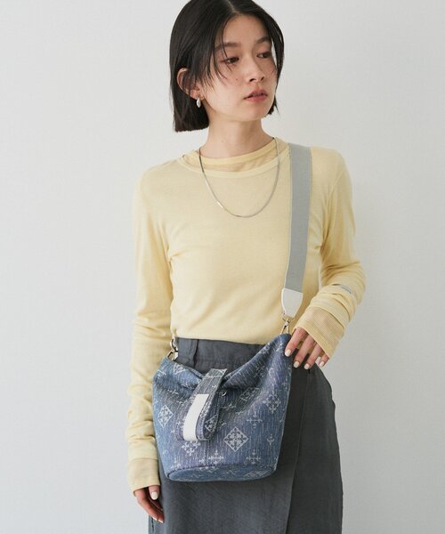 russet（ラシット）の「デニムジャガード2WAYワンショルダーバッグ（トートバッグ・レディース・インディゴブルー・FREE）」の18枚目の写真