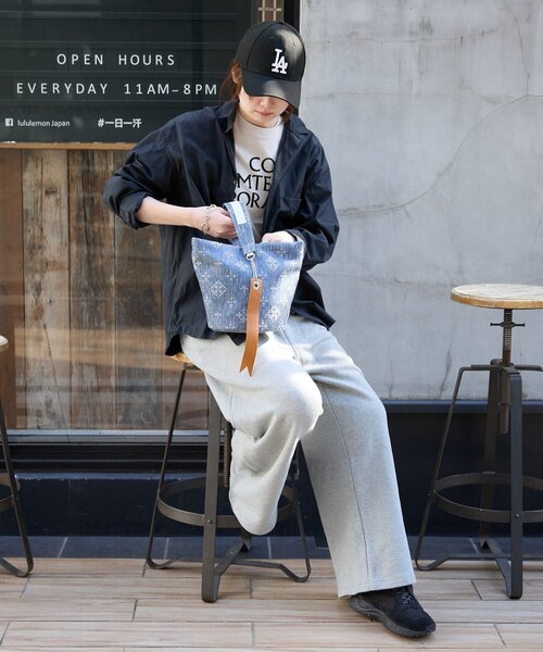 russet（ラシット）の「デニムジャガード2WAYワンショルダーバッグ（トートバッグ・レディース・インディゴブルー・FREE）」の20枚目の写真