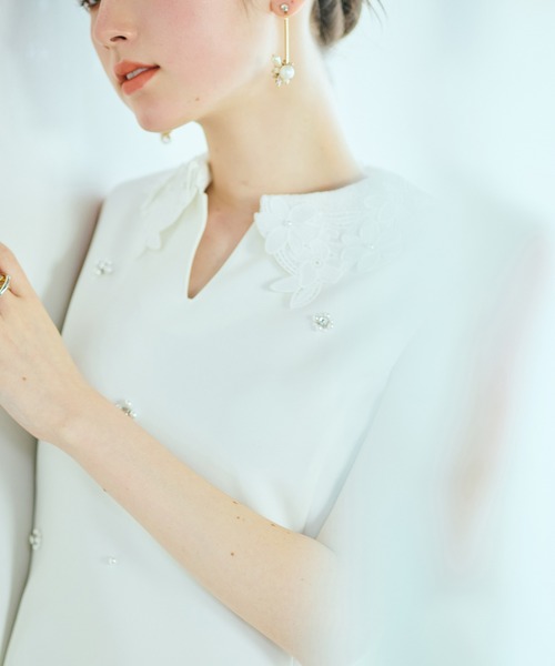 Audie a Muses(オーディアミューズ)の「2WAYノースリーブブラウス(シャツ/ブラウス・レディース・ブラック/オフホワイト・38/42)」の10枚目の写真