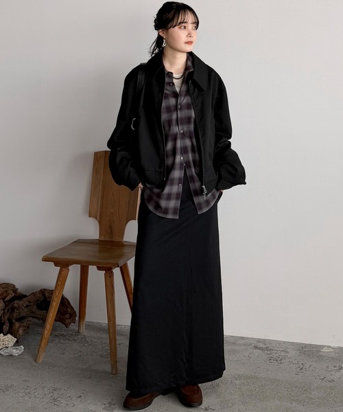 WYM LIDNM（ウィム バイ リドム）の「LOFTY DRAPE OMBRE CHECK SHIRT（シャツ/ブラウス・メンズ・アッシュブラウン/チャコール・S/M/L）」の9枚目の写真