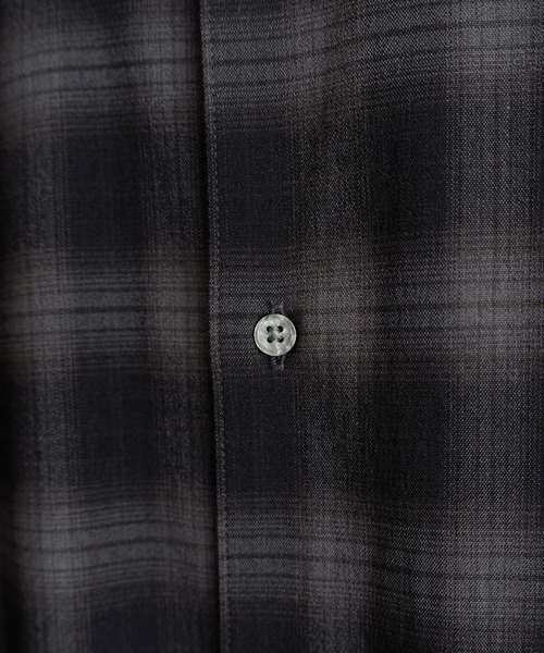 WYM LIDNM（ウィム バイ リドム）の「LOFTY DRAPE OMBRE CHECK SHIRT（シャツ/ブラウス・メンズ・アッシュブラウン/チャコール・S/M/L）」の19枚目の写真
