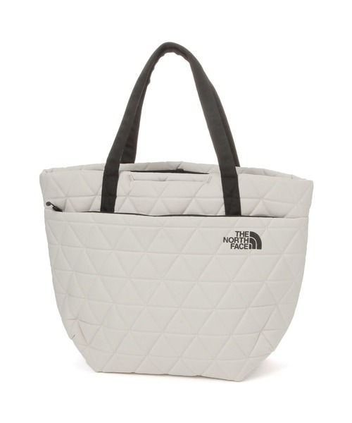 THE NORTH FACE(ザノースフェイス)の「【THE NORTH FACE(ザ・ノース・フェイス)】Geo face tote(PC・タブレットケース・レディース・アイボリー/ブラック・FREE)」の2枚目の写真