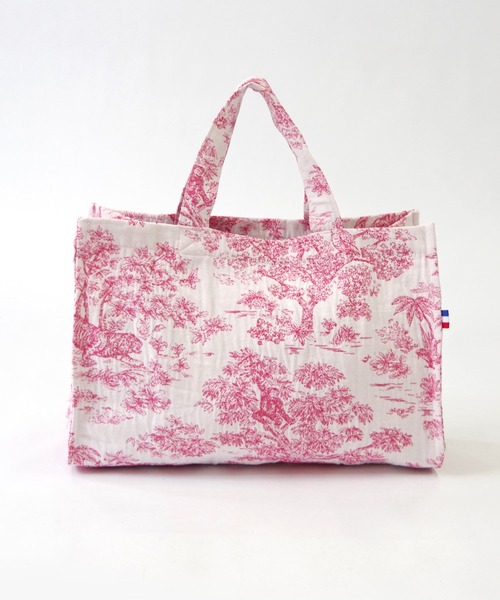 Erwan L(アルワンエル)の「Erwan L(アルワンエル) / ガセットトートバッグ Gusset tote EL-25003 フランス製(トートバッグ・レディース・ブラックミックス/ゴールド/ブラック×ホワイト/ブラック×ゴールド/ホワイト×レッド/ライトブルー/ネイビー×ホワイト/マルチ/ライトグレー/レオパード・FREE)」の2枚目の写真