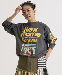 Freada（フリーダ）の「Freada/フリーダ オリジナル フォト プリント ロンT（Tシャツ/カットソー）」