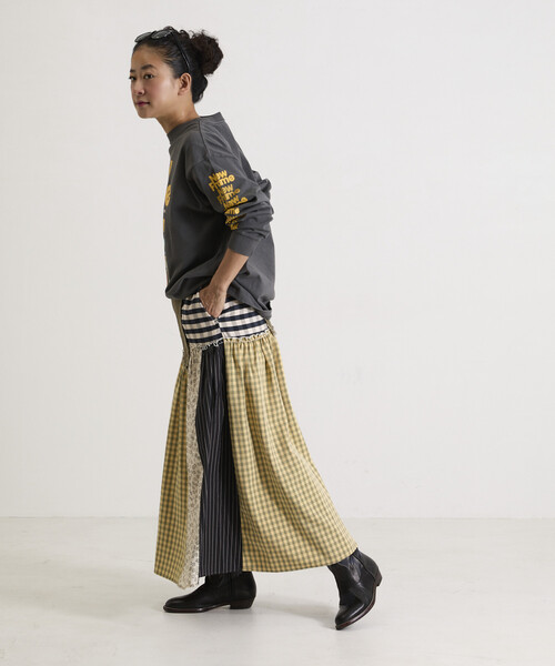 Freada(フリーダ)の「Freada/フリーダ オリジナル フォト プリント ロンT(Tシャツ/カットソー・レディース・ブラック/ホワイト・ONE SIZE)」の4枚目の写真