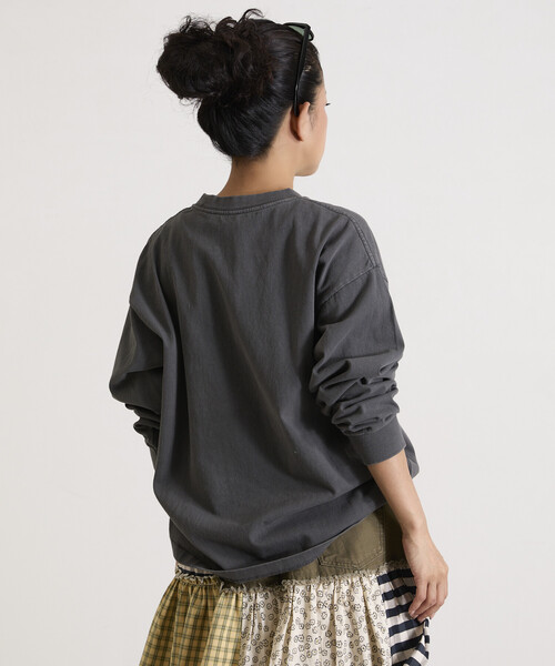 Freada(フリーダ)の「Freada/フリーダ オリジナル フォト プリント ロンT(Tシャツ/カットソー・レディース・ブラック/ホワイト・ONE SIZE)」の13枚目の写真