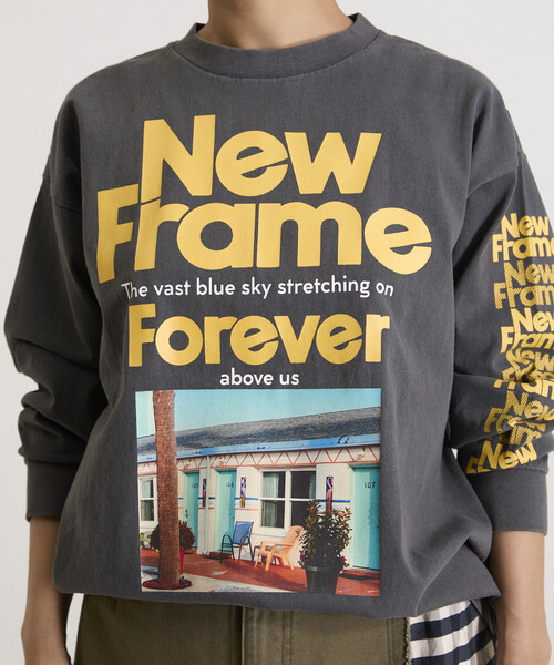 Freada(フリーダ)の「Freada/フリーダ オリジナル フォト プリント ロンT(Tシャツ/カットソー・レディース・ブラック/ホワイト・ONE SIZE)」の18枚目の写真