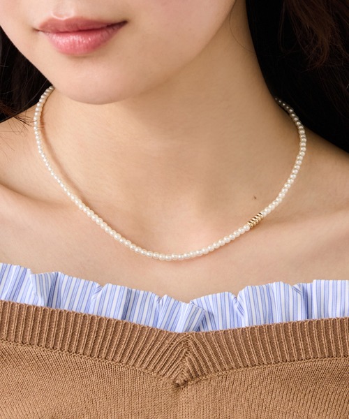 VIS(ビス)の「パールネックレス(ネックレス・レディース・シルバー/ゴールド・FREE)」の4枚目の写真