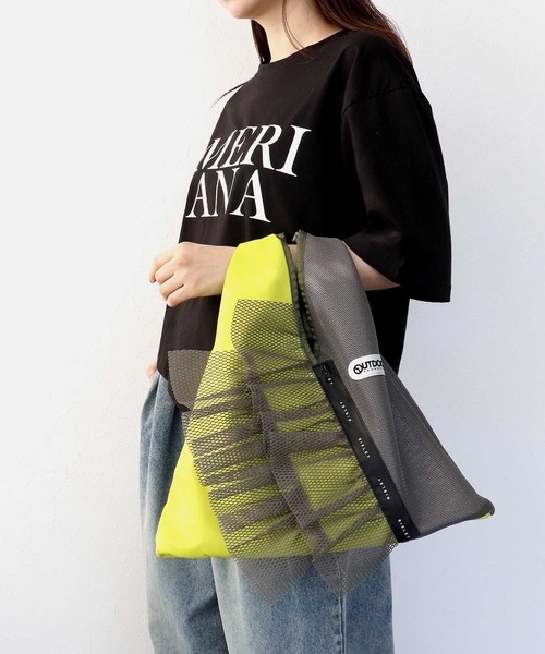 RISLEY×OUTDOOR PRODUCTS】トライアングルフリルメッシュバッグ