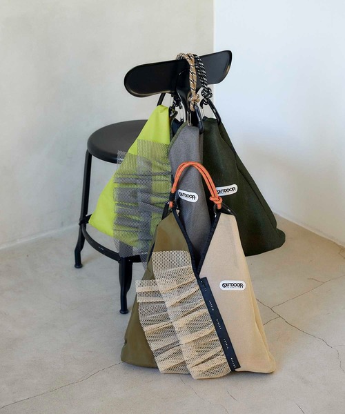 Cepica（セピカ）の「【RISLEY×OUTDOOR PRODUCTS】トライアングルフリルメッシュバッグ（トートバッグ・レディース・ベージュ系その他/グレー系その他/ブラック系その他・FREE）」の20枚目の写真