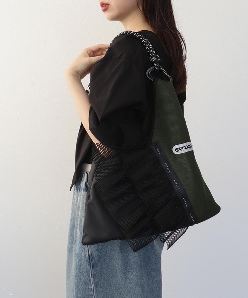 Cepica（セピカ）の「【RISLEY×OUTDOOR PRODUCTS】トライアングルフリルメッシュバッグ（トートバッグ・レディース・ベージュ系その他/グレー系その他/ブラック系その他・FREE）」の22枚目の写真