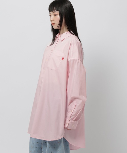 niko and...（ニコアンド）の「ケアイージーBOYSライクシャツ（シャツ/ブラウス・レディース・ブルー/ネイビー/ピンク/グリーン・BIG(L)/MEDIUM）」の8枚目の写真