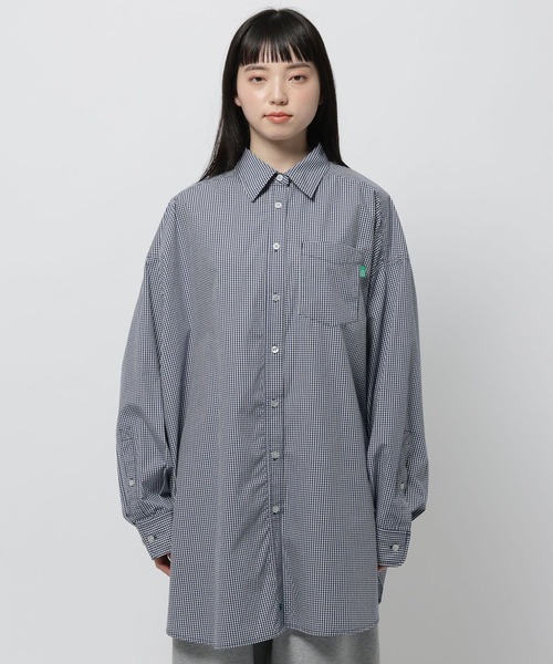 niko and...（ニコアンド）の「ケアイージーBOYSライクシャツ（シャツ/ブラウス・レディース・ブルー/ネイビー/ピンク/グリーン・BIG(L)/MEDIUM）」の9枚目の写真