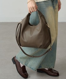 【MAISON BREEZE】2way ラウンドハンドバッグ ショルダーバッグ SNBD