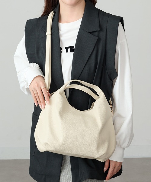 MAISON BREEZE（メゾンブリーズ）の「【MAISON BREEZE】コロンプチショルダー SNBD（ショルダーバッグ・レディース・ベージュ/ブラウン/シルバー/アイボリー/ブラック・FREE）」の20枚目の写真