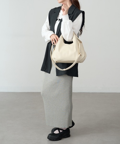 MAISON BREEZE（メゾンブリーズ）の「【MAISON BREEZE】コロンプチショルダー SNBD（ショルダーバッグ・レディース・ベージュ/ブラウン/シルバー/アイボリー/ブラック・FREE）」の16枚目の写真