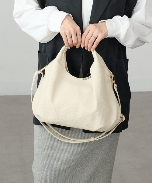 MAISON BREEZE（メゾンブリーズ）の「【MAISON BREEZE】コロンプチショルダー SNBD（ショルダーバッグ・レディース・ベージュ/ブラウン/シルバー/アイボリー/ブラック・FREE）」の18枚目の写真