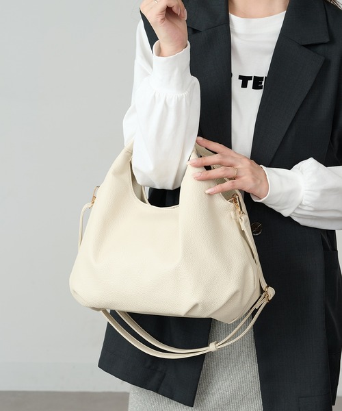 MAISON BREEZE（メゾンブリーズ）の「【MAISON BREEZE】コロンプチショルダー SNBD（ショルダーバッグ・レディース・ベージュ/ブラウン/シルバー/アイボリー/ブラック・FREE）」の19枚目の写真