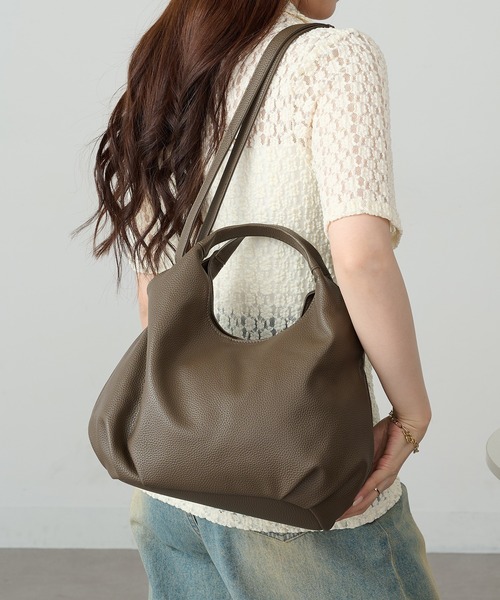 MAISON BREEZE（メゾンブリーズ）の「【MAISON BREEZE】コロンプチショルダー SNBD（ショルダーバッグ・レディース・ベージュ/ブラウン/シルバー/アイボリー/ブラック・FREE）」の14枚目の写真