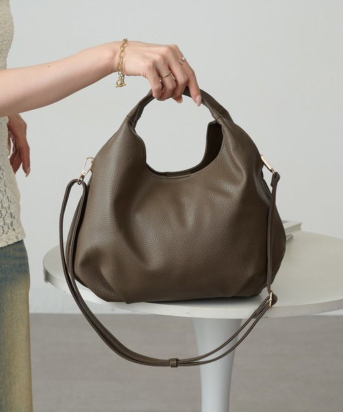 MAISON BREEZE（メゾンブリーズ）の「【MAISON BREEZE】コロンプチショルダー SNBD（ショルダーバッグ・レディース・ベージュ/ブラウン/シルバー/アイボリー/ブラック・FREE）」の11枚目の写真