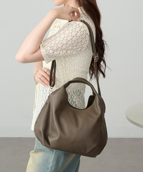 MAISON BREEZE（メゾンブリーズ）の「【MAISON BREEZE】コロンプチショルダー SNBD（ショルダーバッグ・レディース・ベージュ/ブラウン/シルバー/アイボリー/ブラック・FREE）」の13枚目の写真