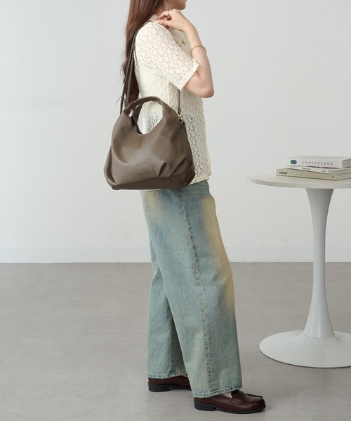 MAISON BREEZE（メゾンブリーズ）の「【MAISON BREEZE】コロンプチショルダー SNBD（ショルダーバッグ・レディース・ベージュ/ブラウン/シルバー/アイボリー/ブラック・FREE）」の9枚目の写真