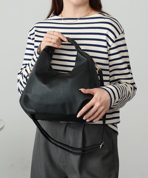 MAISON BREEZE（メゾンブリーズ）の「【MAISON BREEZE】コロンプチショルダー SNBD（ショルダーバッグ・レディース・ベージュ/ブラウン/シルバー/アイボリー/ブラック・FREE）」の6枚目の写真