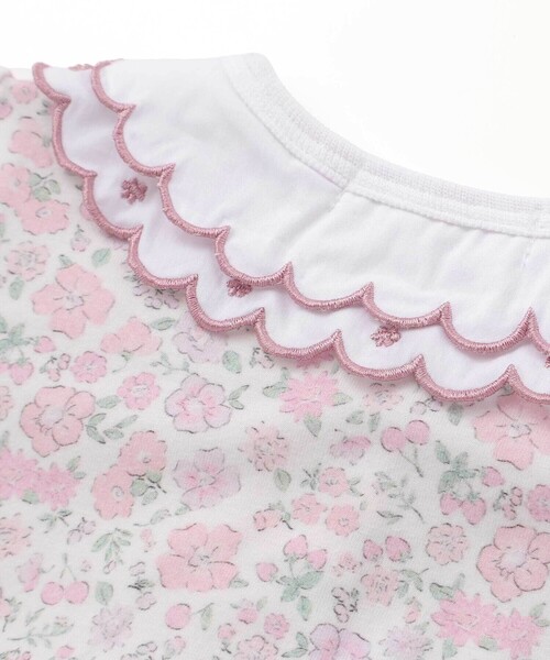 SLAP SLIP BABY（スラップスリップベビー）の「【お揃い】プリント総柄重ね襟付き半袖ロンパースベビー(60~80cm)（ロンパース・キッズ・ピンク系その他/レッド系その他・80ｃｍ/70cm/60cm）」の10枚目の写真