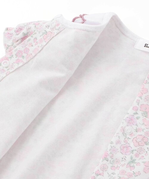 SLAP SLIP BABY（スラップスリップベビー）の「【お揃い】プリント総柄重ね襟付き半袖ロンパースベビー(60~80cm)（ロンパース・キッズ・ピンク系その他/レッド系その他・80ｃｍ/70cm/60cm）」の14枚目の写真