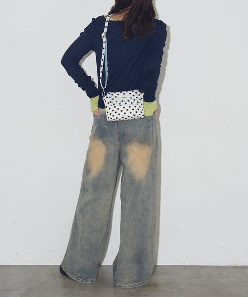 GRAIN（グレイン）の「【WEB限定】【GRAIN】ステッチ水玉ミニショルダーバッグ（ショルダーバッグ・レディース・ホワイト/ブラック・FREE）」の10枚目の写真