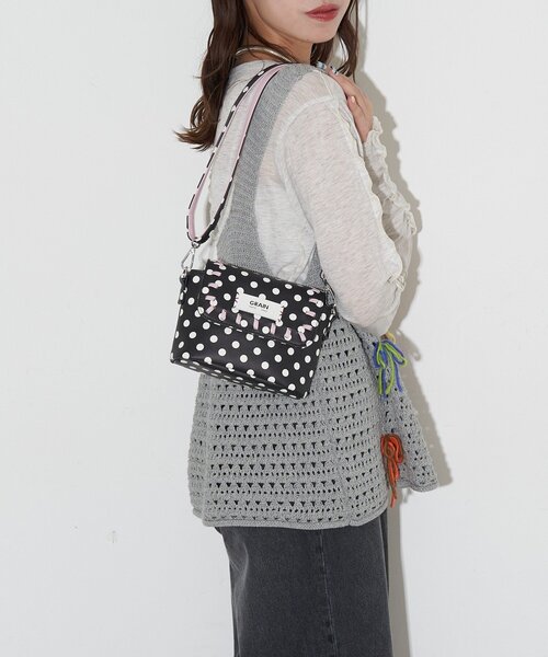 GRAIN（グレイン）の「【WEB限定】【GRAIN】ステッチ水玉ミニショルダーバッグ（ショルダーバッグ・レディース・ホワイト/ブラック・FREE）」の11枚目の写真