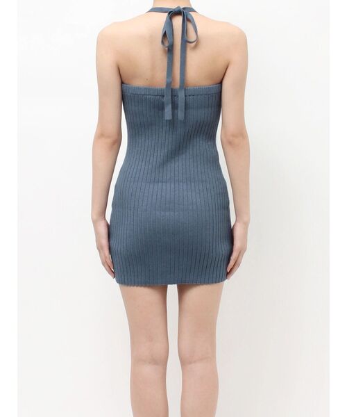 EVRIS（エヴリス）の「レイヤードホルターネックミニワンピース（ワンピース・レディース・ピンク/ブラック/ブルー・FREE）」の16枚目の写真