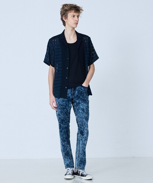 5351 POUR LES HOMMES（ゴーサンゴーイチプールオム）の「リブ タンクトップ（タンクトップ・メンズ・ホワイト/ブラック・46/48）」の10枚目の写真