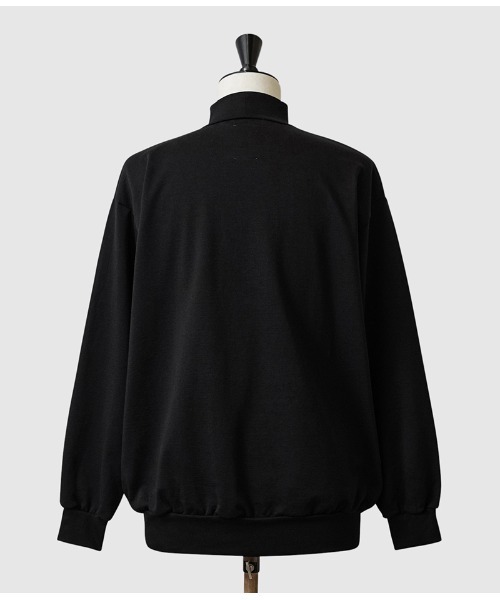 WAIPER.inc(ワイパーインク)の「WIVID SUVIN GIZA Hi-Neck Urake Sweater(スウェット・メンズ・ブラック/ライトグレー・2/1/3)」の4枚目の写真