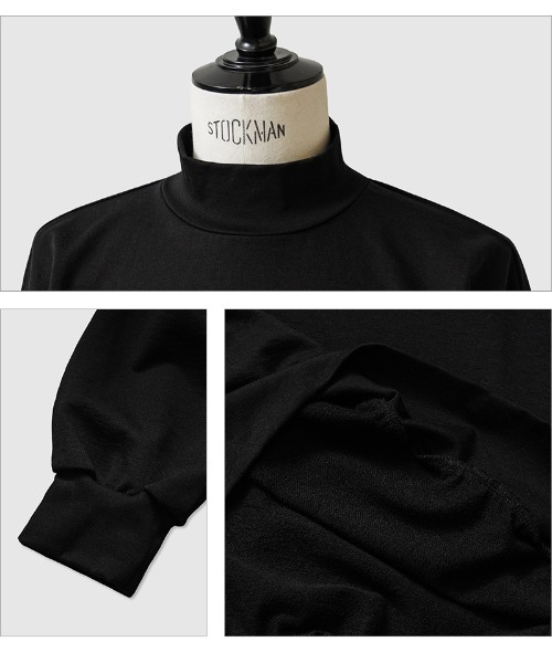 WAIPER.inc(ワイパーインク)の「WIVID SUVIN GIZA Hi-Neck Urake Sweater(スウェット・メンズ・ブラック/ライトグレー・2/1/3)」の6枚目の写真