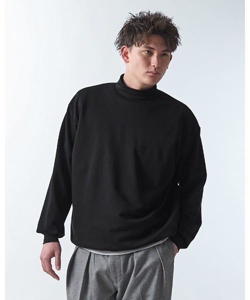 WAIPER.inc(ワイパーインク)の「WIVID SUVIN GIZA Hi-Neck Urake Sweater(スウェット・メンズ・ブラック/ライトグレー・2/1/3)」の11枚目の写真