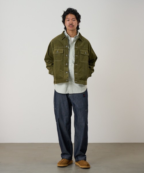 Gramicci（グラミチ）の「JAPANESE CHAMBRAY ROCK SLIDE PANT｜ジャパニーズシャンブレーロックスライドパンツ（デニムパンツ・メンズ・ブルー/ネイビー・S/L/M/XL/XXL）」の5枚目の写真