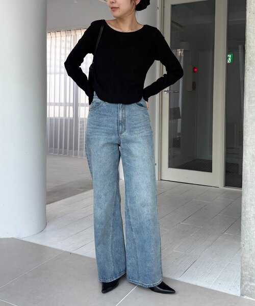 CAPRICIEUX LE'MAGE（カプリシューレマージュ）の「コルセットロンT（Tシャツ/カットソー・レディース・ホワイト/ブラック/グレー・FREE）」の12枚目の写真