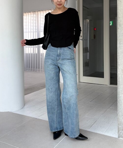 CAPRICIEUX LE'MAGE（カプリシューレマージュ）の「コルセットロンT（Tシャツ/カットソー・レディース・ホワイト/ブラック/グレー・FREE）」の15枚目の写真