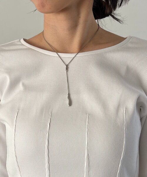 CAPRICIEUX LE'MAGE（カプリシューレマージュ）の「コルセットロンT（Tシャツ/カットソー・レディース・ホワイト/ブラック/グレー・FREE）」の22枚目の写真